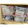 Image 2 : Shelf lot of Set Dec Misc - Layards, Bottles Glass, Tape, Sheet Music, Cutlery, Wire, Candles, Tongs
