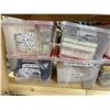 Image 3 : Shelf lot of Set Dec Misc - Layards, Bottles Glass, Tape, Sheet Music, Cutlery, Wire, Candles, Tongs