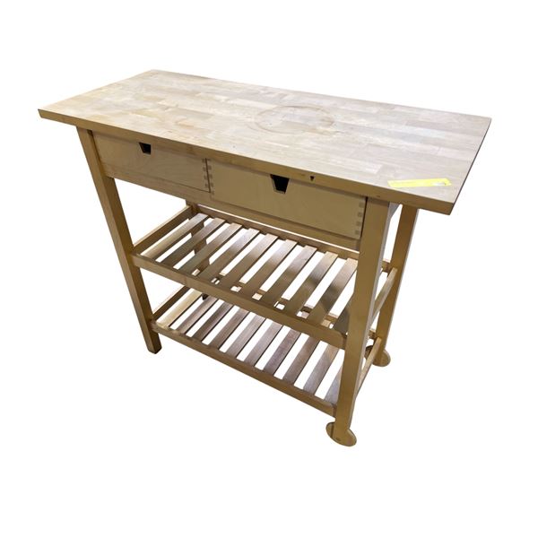 Light Wood End Table