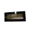 Image 1 : Dimplex Black Glass Electric Fireplace with Decorative Crystals