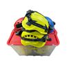 Image 1 : Storage Tote of High-Visibility Safety Helmets with LED Headlamps