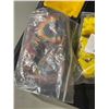 Image 2 : Assorted yellow prop items and locks in bags