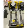 Image 2 : Pair of Oxygen Cylinder Wall Mount Brackets with Safety Straps
