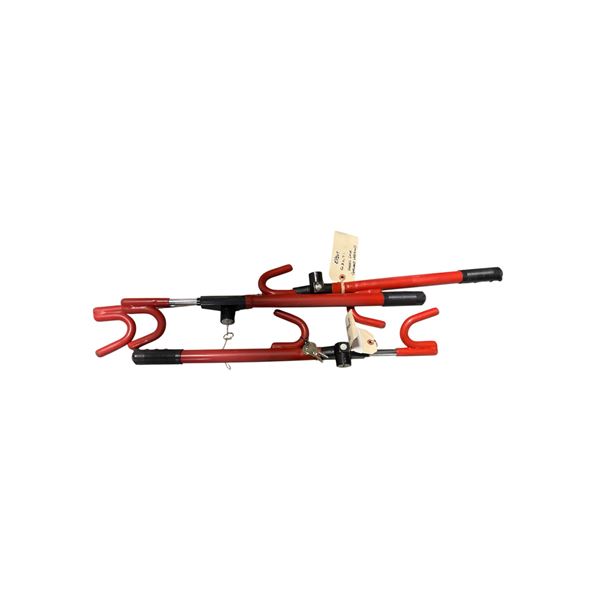 Pair of Universal Steering Wheel Locks with Keys