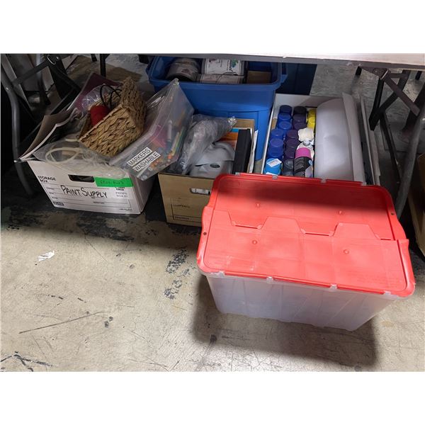 Under Table Lot of - Markers, Spray Paint, Airsoft Gas, Etc.