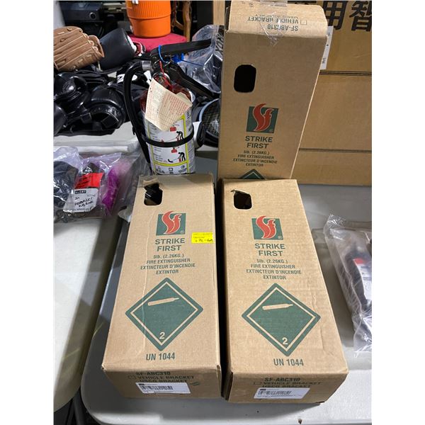 Group of 3 Fire Extinguishers