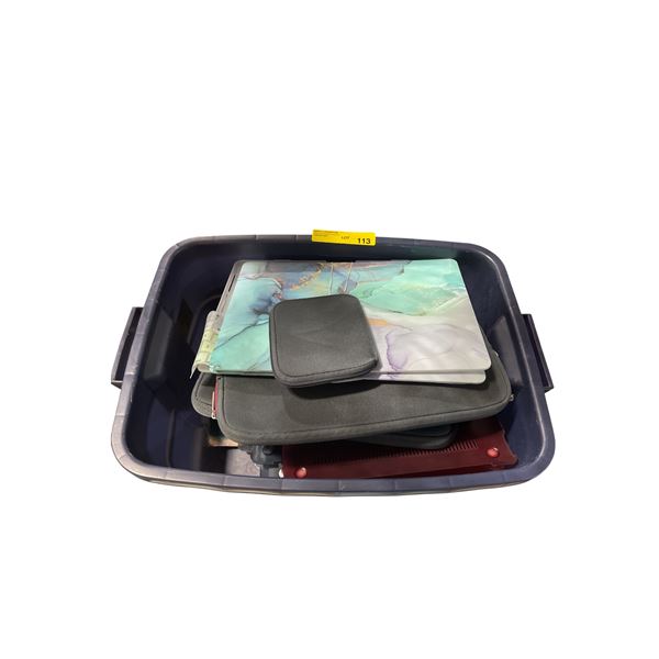 Tote of Misc Laptop Cases
