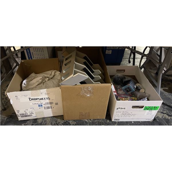 Group of Misc - Party Supplies, Sunglasses, Organizer Drop Sheet, Etc.
