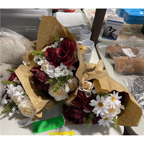 Group of Faux Flowers