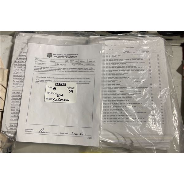 Group of Set Dec Paperwork -  Confession 