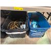 Image 1 : Group of Misc - Wires, Cables, Storage Box, Towels, Etc.
