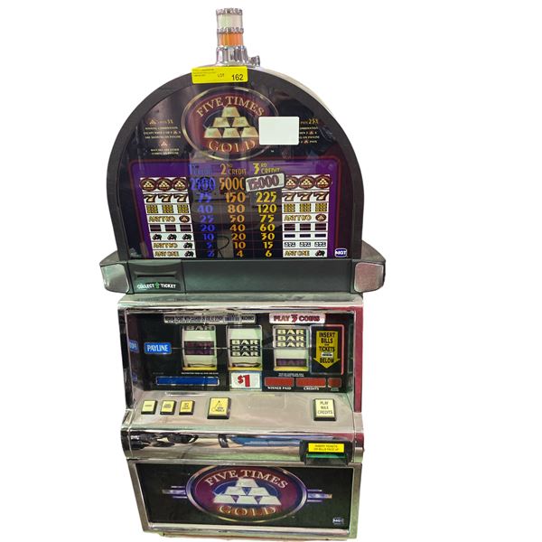 Five Times Gold $1 Slot Machine - Max Win 12,000 Credits