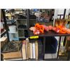 Image 1 : 2 Shelves of Misc Halloween Decor, Books, Etc.