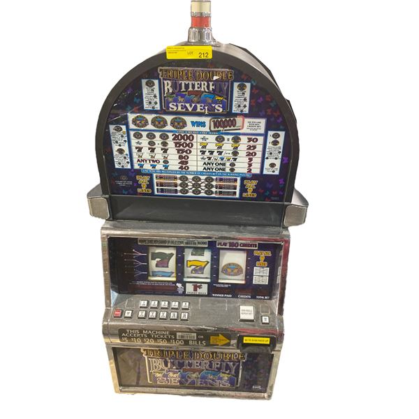 Triple Double Butterfly Sevens Casino Slot Machine - 9-Line Play