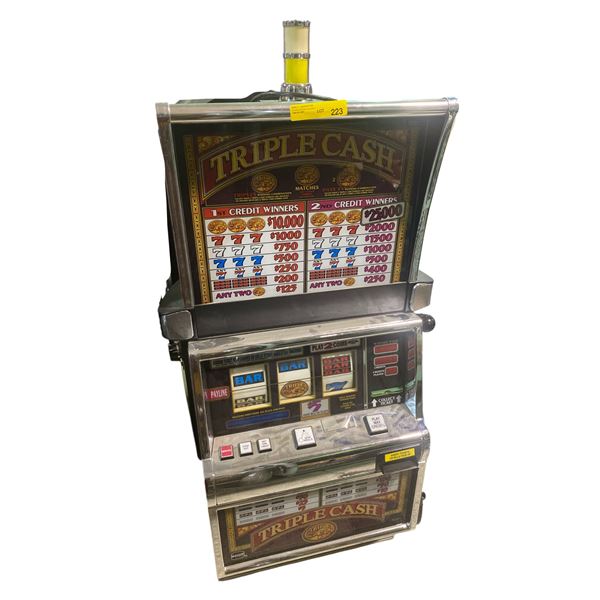 Triple Cash Casino Slot Machine - 3-Reel, 2-Credit Play