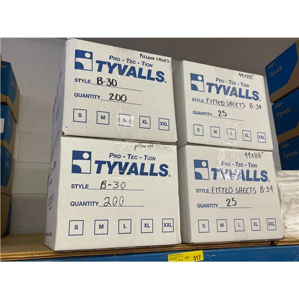 Tyvek Pillow Cases & Fitted Sheets