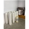 Image 1 : Rolls of Thick Clear Poly Bags (38x60" - 6mm) - 8 Rolls - + Cardboard Boxes