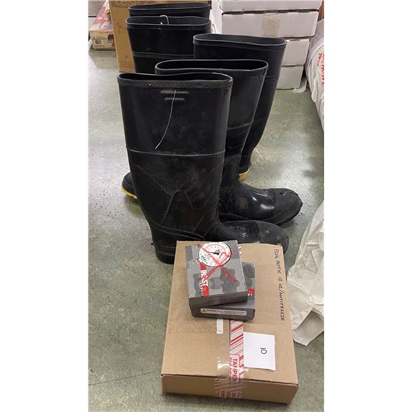 Group -  Rubber Boots,  "Plug Pattie" Premix for Leak Stoppage