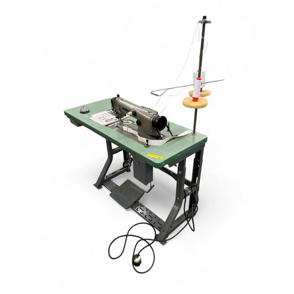 Juki MH-481 Sewing Machine & Table - Working
