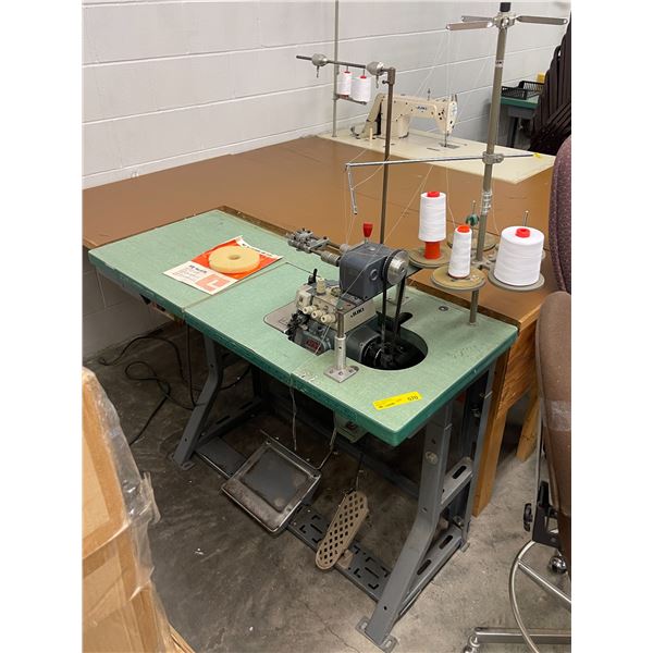 Juki MO-816 Serger w/ Table - Working