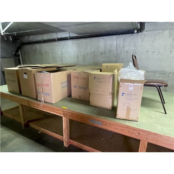 Group - Tyvek Coveralls & "Chem-Sorb"96"  Spill Prevention Absorbent Tubes (Approx. 7 Boxes)
