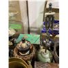 Image 3 : Group of Household Decor Items: Vintage Twin Partner Stove, Brass Planters, Pots, and More