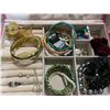 Image 3 : Trinket Box with Costume Jewelry & 8 Assorted Organizer Boxes
