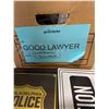 Image 8 : Courtroom Signage Movie Props - Courtroom Entry Notices, Nameplates, Wall Plaques, and More
