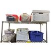 Image 1 : 2 Shelves Movie Prop Bundle - Body Bag, Straight Jacket, Alien Ooze Jars, Sports Balls