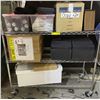 Image 1 : 3 Shelves Misc Items: Alien Ooze Jars, Maglite Flashlights, Surgical Gloves, Speakers - Movie Props