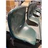 Image 2 : Row of 4 Green Stadium Beam Seats - Movie Props