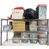 Image 1 : 3 Shelves of First Aid, Take Out Containers, Bulbs, Locks & more