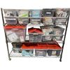 Image 1 : 3 Shelves of First Aid, Goods, Clothing, Glitter Glue & More