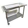 Image 1 : Stainless Steel Work Table on Casters - 24 x 48 x 38" Tall