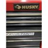 Image 3 : 2 Husky Red Stackable Tool Chests - 19 x 15 x 29" tall - No Keys