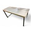 Image 1 : Sturdy Work Table with Metal Frame - 24 x 60 x 31" Tall