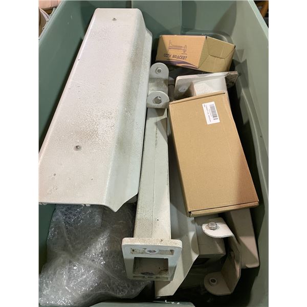 Tote of CCTV Cameras and Brackets