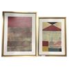 Image 2 : 4 Framed Abstract Painting - Largest is 25" x 25"