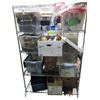 Image 1 : 4 Shelf Lot of Ironing Kit, Draft Drapes, New Rags. Tiaras & More