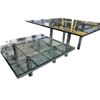 Image 1 : Matching Smoked Glass Dining Table & Coffee Table - Chrome Frames