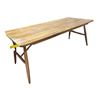 Image 1 : Wood Plank Style Dining Table - 31" x 75" table top