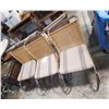 Image 2 : 6 Matching Wicker Chairs on Chrome Frames - Seat Cushions Included