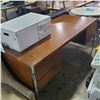 Image 1 : Executive Wood Desk with Drawers - Surface is 32" x 72"