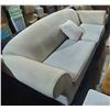 Image 2 : Microfibre Sofa & Fabric Upholstered Arm Chair