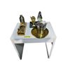 Image 1 : White IKEA Micke Desk, Bar Tools & 2 Trophies