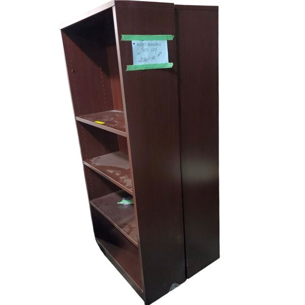 2 Brown Book Cases - Each is: 14" x 32" x 71" tall