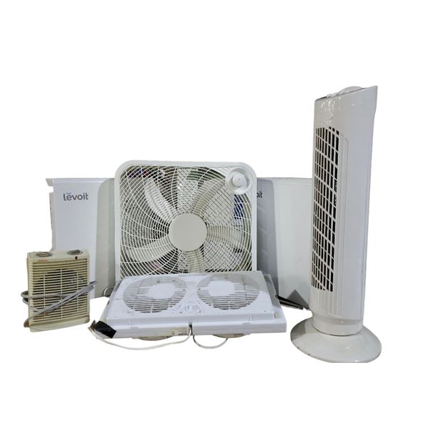 Group of 5 Air Purifiers & Fans - Assorted