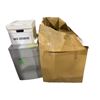 Image 1 : Box of Tiki Torches, Box of Rack Extenders, & Metal Desk  Side File No key.