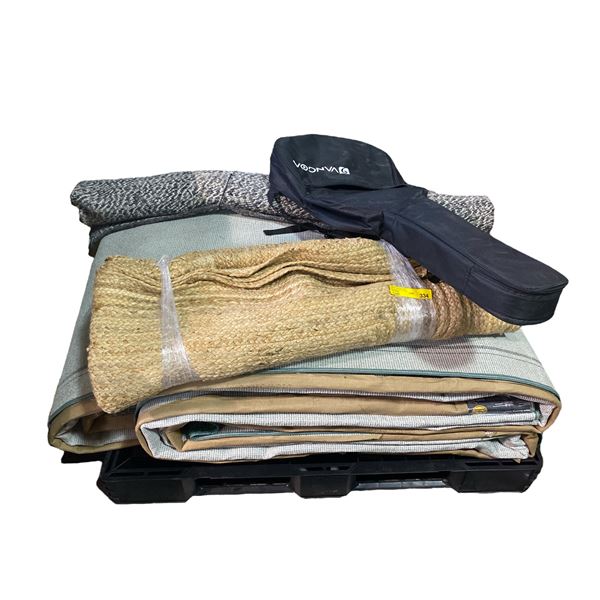 Pallet of Assorted Carpets - Set Decoration