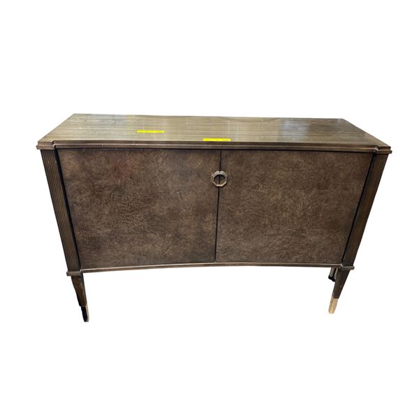 Glossy 2 Door Cabinet with Interior Shelf - 17" x 50" x 36" tall